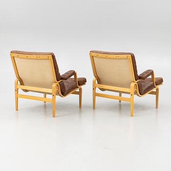 Bruno Mathsson, fåtöljer, ett par, "Ingrid", DUX.