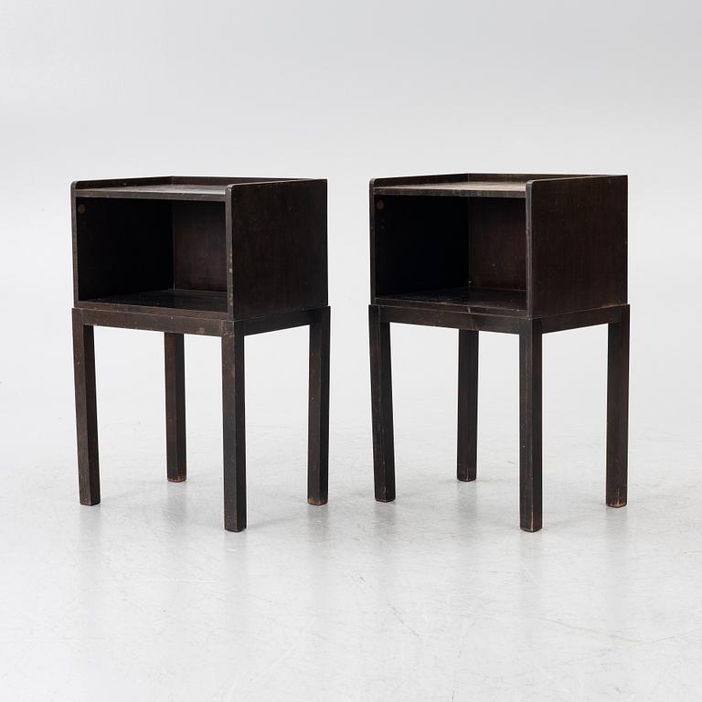 Axel Einar Hjorth, a pair of 'Typenko' bedside tables, Nordiska Kompaniet, 1933.