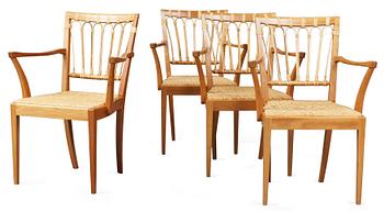 691. Four Josef Frank chairs, Firma Svenskt Tenn, model 1165.
