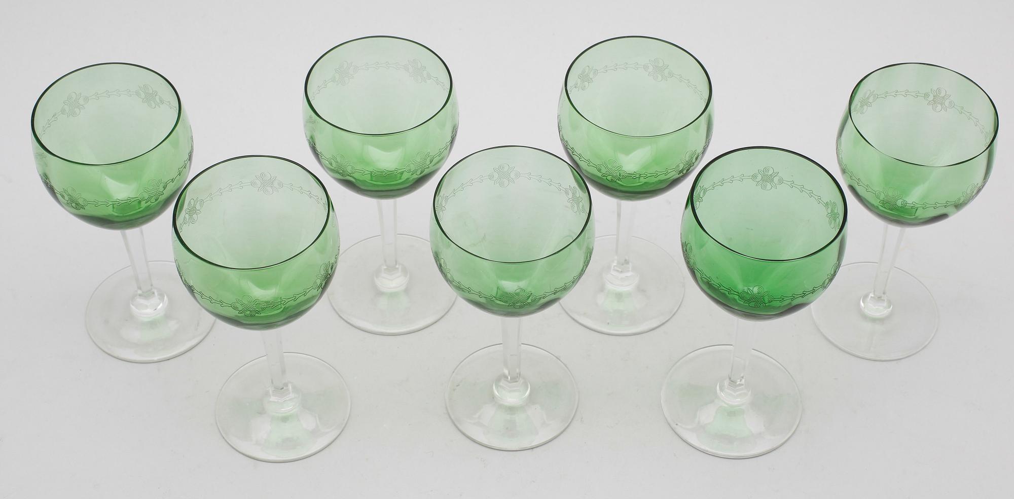 VITVINSGLAS, 17 st, 1900-talets första hälft.