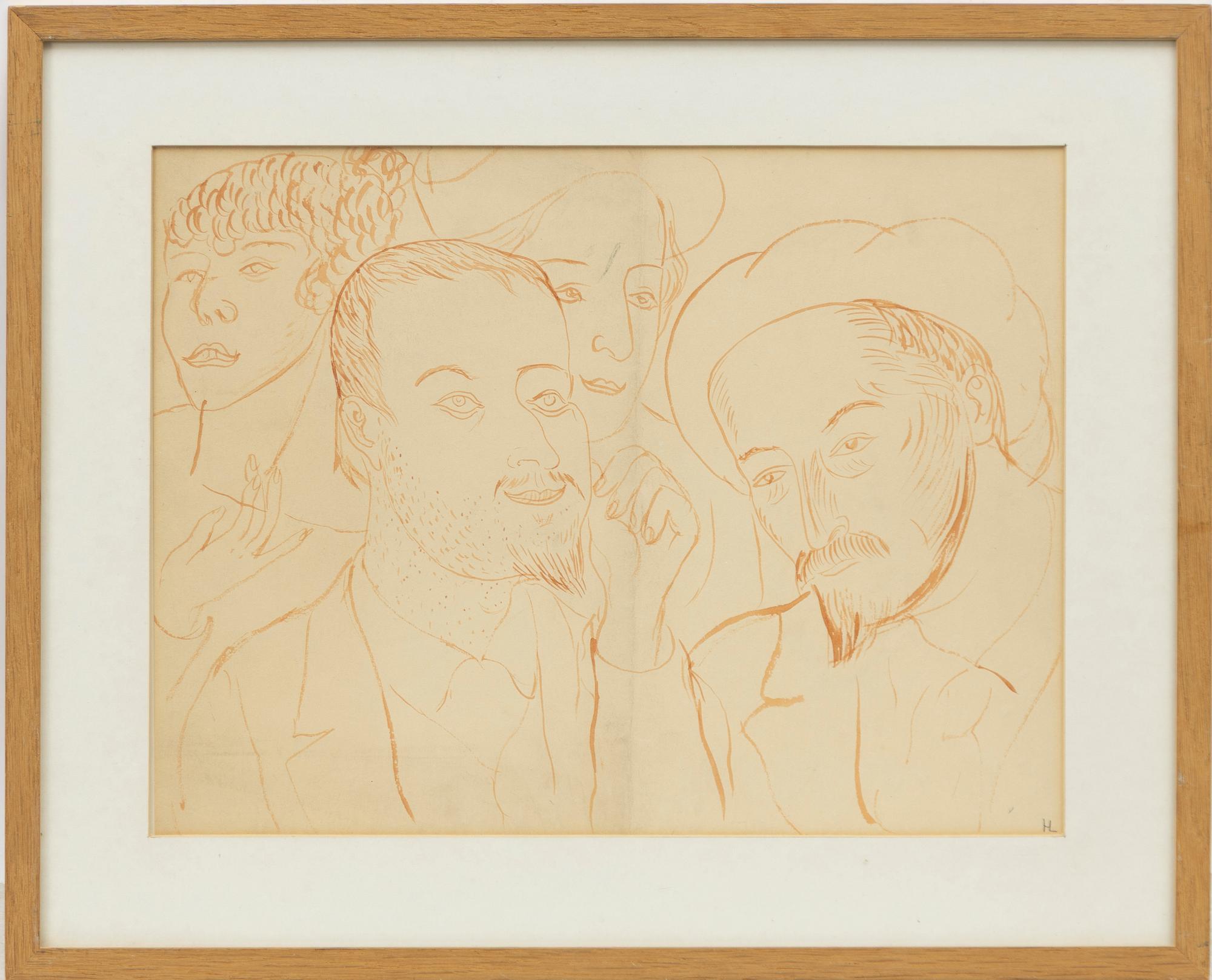 Hilding Linnqvist, Four men.