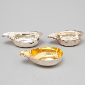 4 silver pap boats. Among others Richard Gurney & Thomas Cook London 1752.