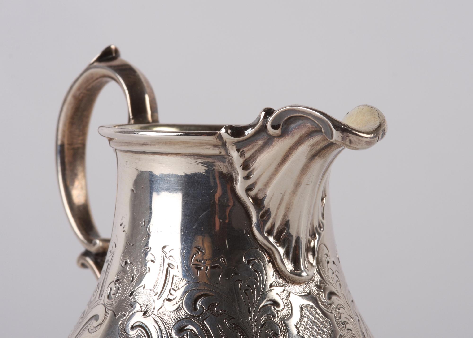 GRÄDDSNIPA, silver, England, rokokostil, 1800-tal.