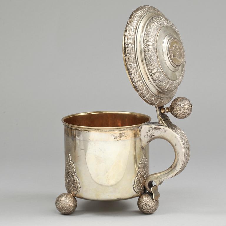 STOP, silver, barockstil, C G Hallberg, Stockholm 1929. Vikt c:a 930 g.