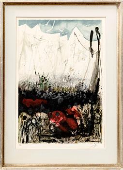 Salvador Dalí,  lithograph signed and numbered 151/250.
