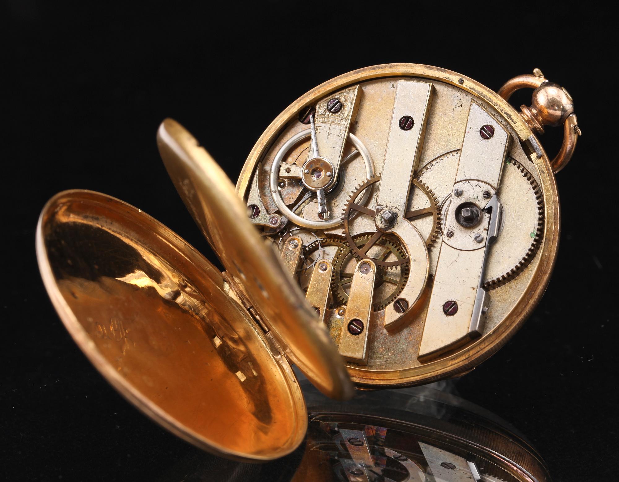 FICKUR, Heuer, 18k guld, 1900-talets första hälft.