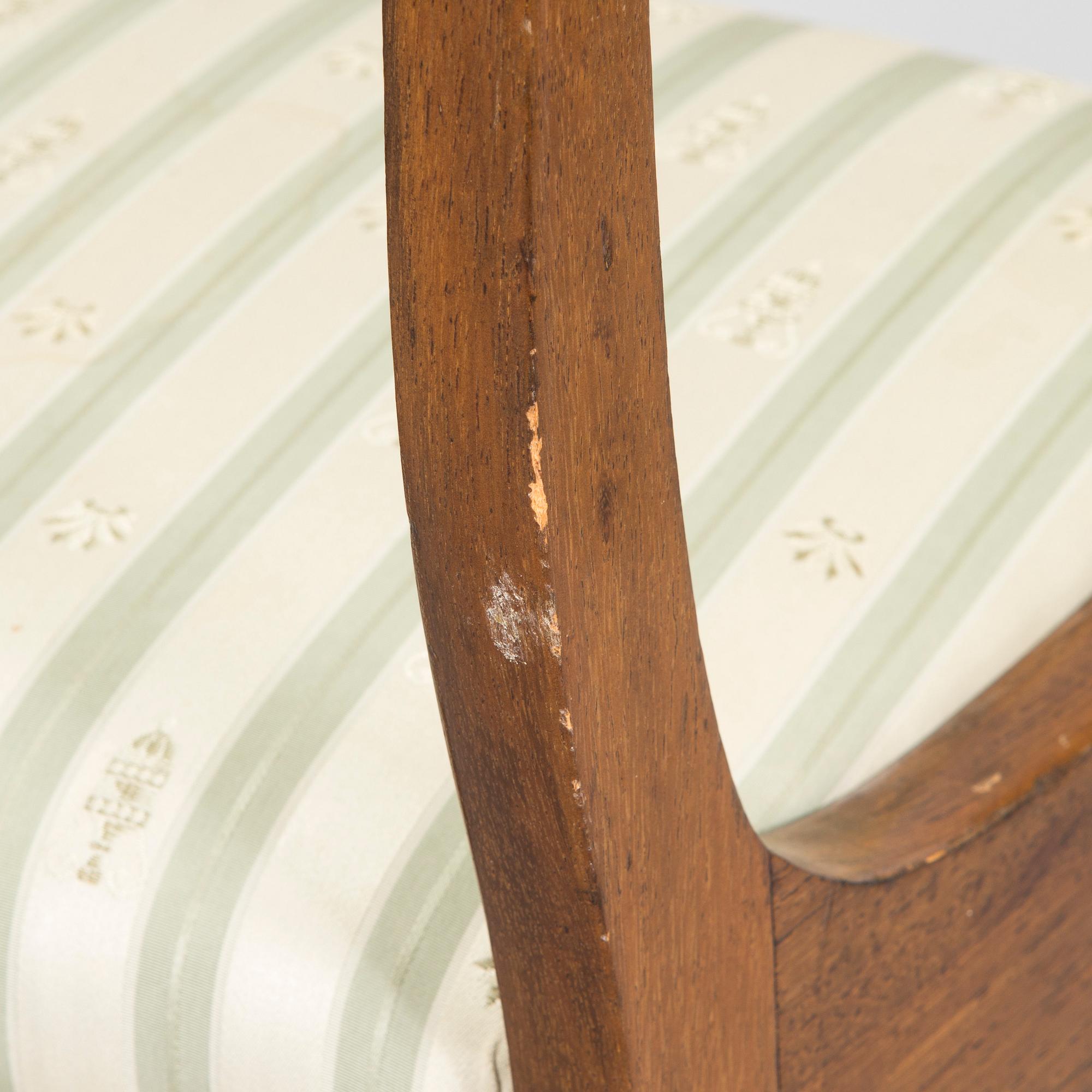 Tuoleja, 3 kpl, biedermeier-tyyli, 1800-luvun loppupuoli.