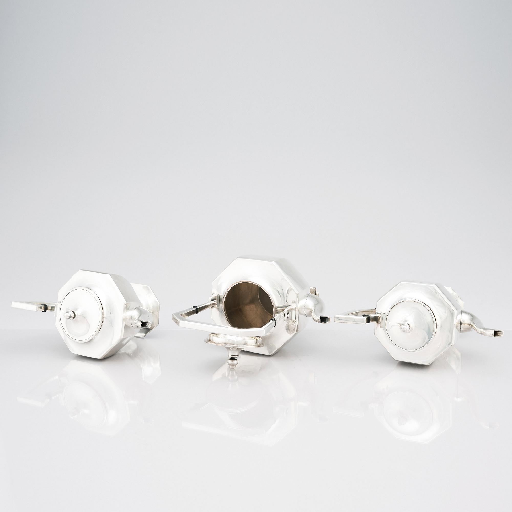 Schatull med silverservis, Japan, Miyamoto Shoko, Tokyo, tidigt 1900-tal.