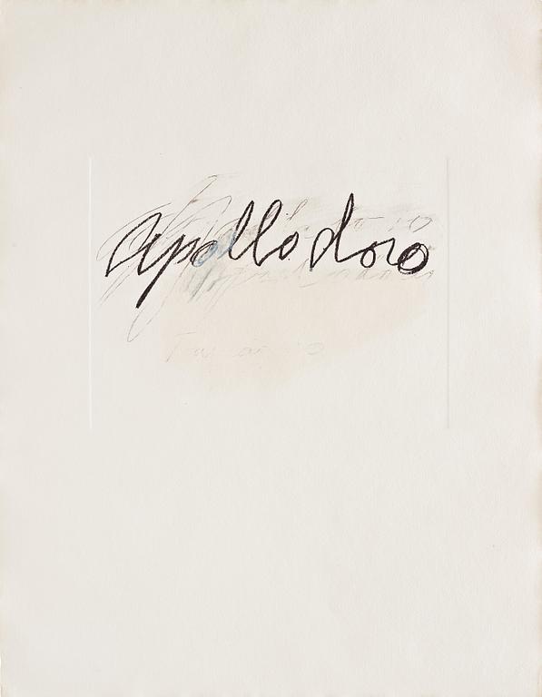 Cy Twombly, "Apollodoro" from "Six Latin Writers and Poets".