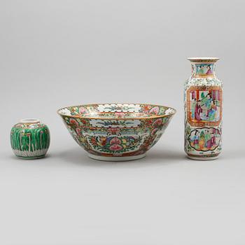 PARTI PORSLIN, 3 delar, Kina, 1900-tal.