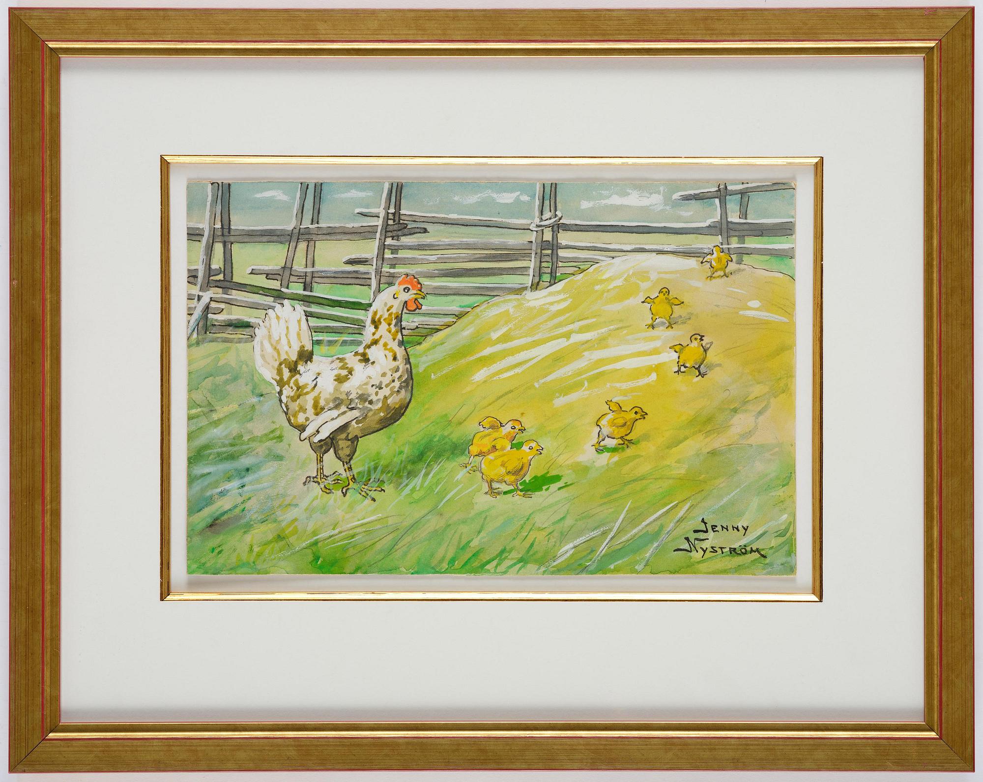 Jenny Nyström, Vid gärdsgården.