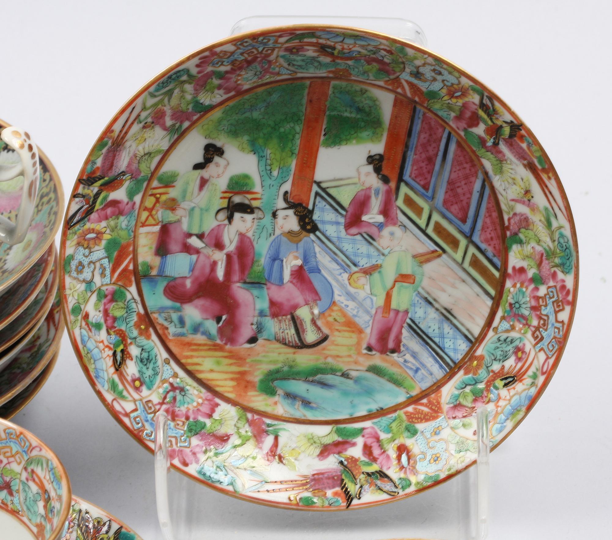 PARTI KOPPAR SAMT FAT, 8 st, Kina, 1800-tal.