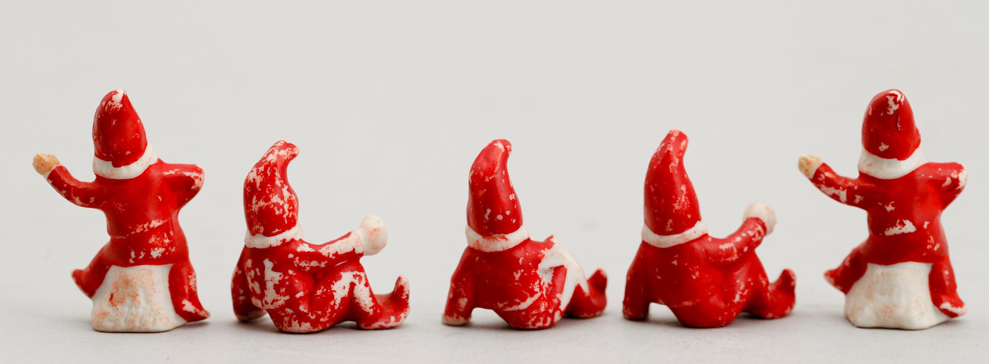 FIGURER, 5 st, biskvi, 1800-/1900-tal.