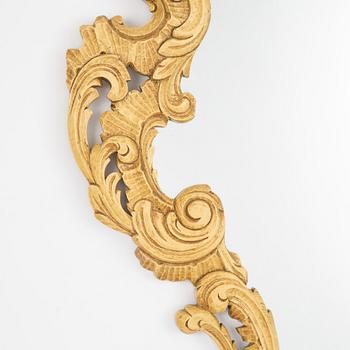 A Rococo style mirror, Spain, 21st Century.
