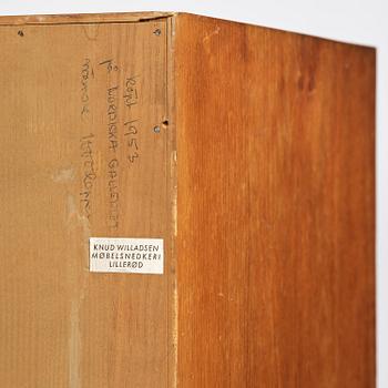 Jørgen Høj, an oak cabinet, Knud Willadsen Møbelsnedkeri, Lillerød, Denmark, 1950s.
