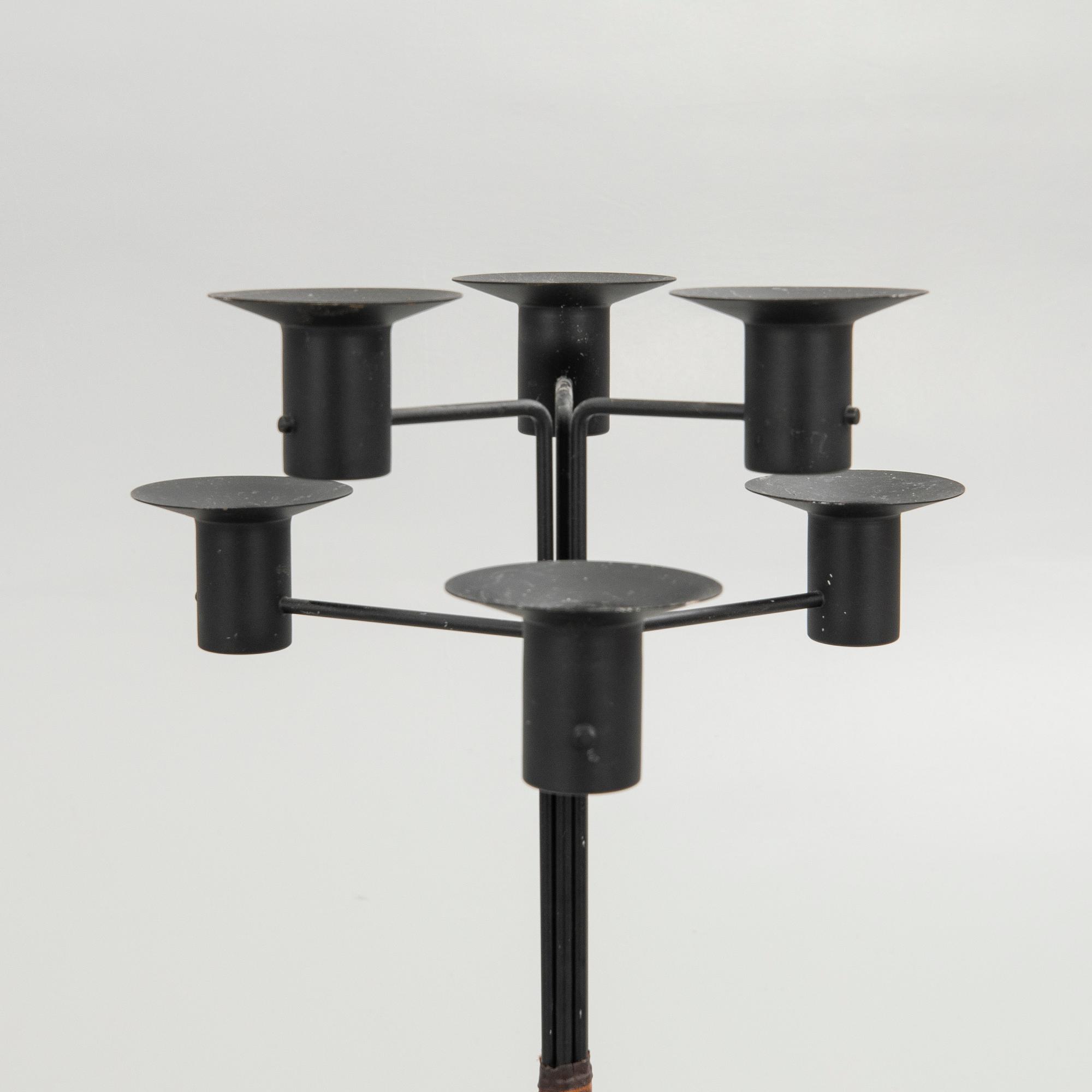 Hans-Agne Jakobsson, golvkandelaber, modell "L5", Hans Agne Jakobsson AB, Markaryd, 1950-60-tal.