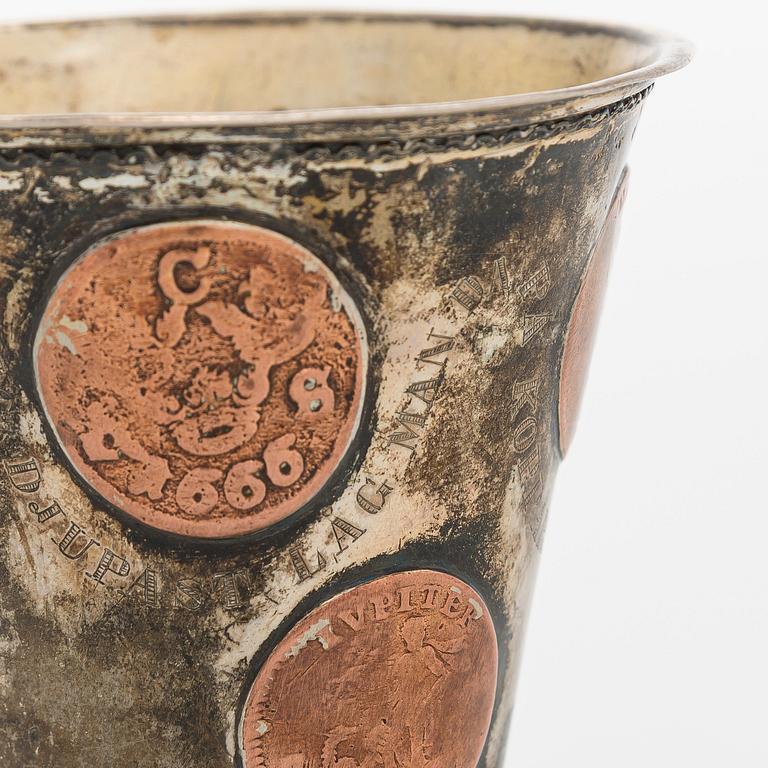 Pikari, kuparikolikoilla, leimaamaton, Ruotsi 1730-luku.