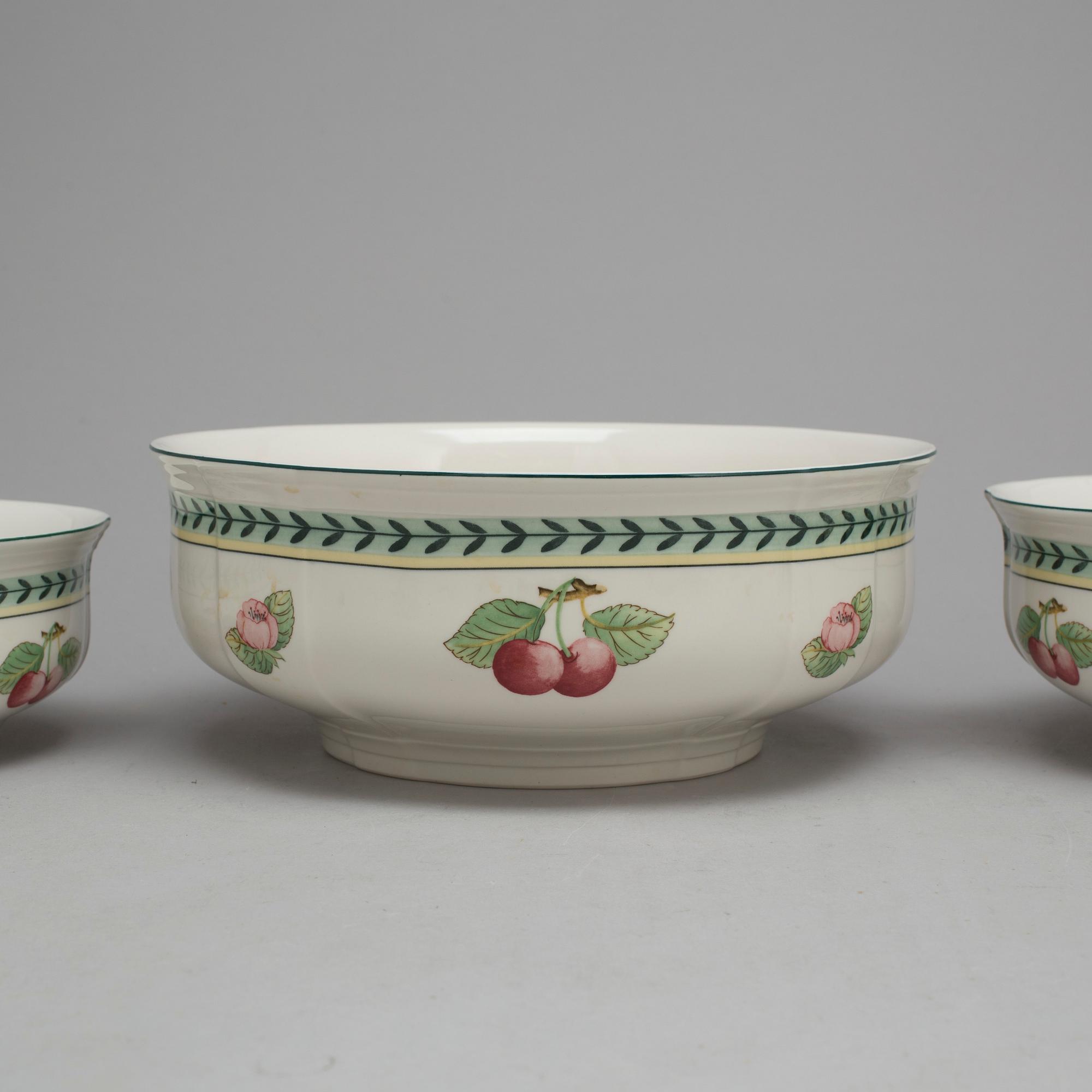 MATSERVIS, 56 delar, porslin, "French Garden", Villeroy & Boch.