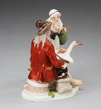 FIGURGRUPP, porslin. Meissen, 1800-tal.