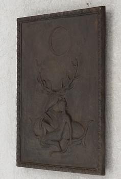 Swedish Grace, wall relief, attributed to Näfveqvarns bruk.