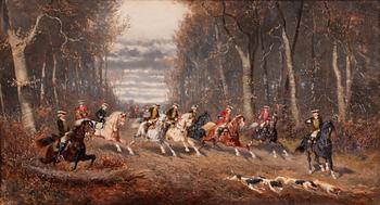 Alexander II Knight von Bensa, attributen to, Riding Society.