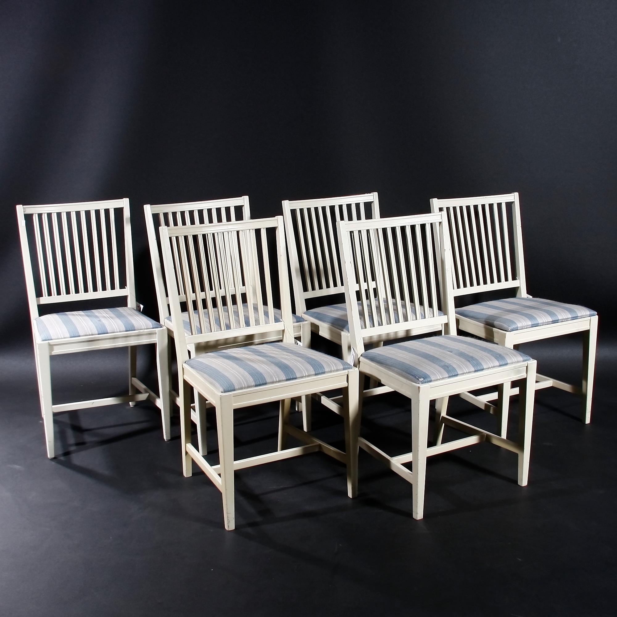 MATGRUPP, 7 delar, gustaviansk stil, 1900-talets andra hälft.