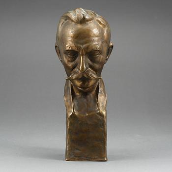 OKÄND KONSTNÄR. Skulptur / byst, brons.