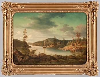 OKÄND KONSTNÄR, olja på duk, ej sign. 1800-tal.