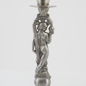 Ljusstakar, ett par, Swedish Grace, CG Hallberg, Stockholm, 1933.