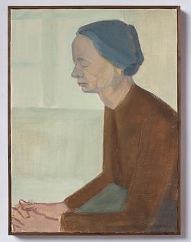 Vera Frisén, oil on relined canvas, signed.