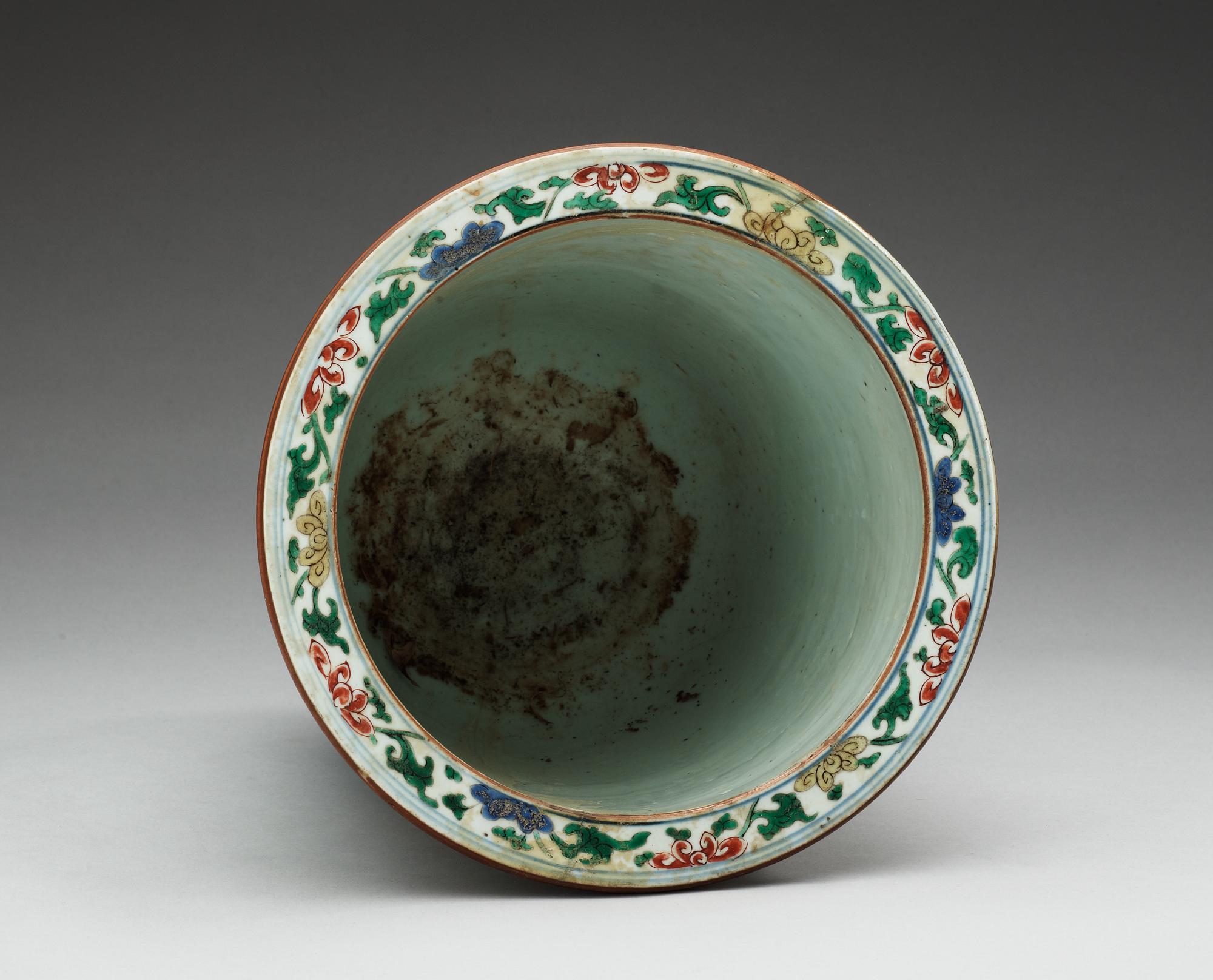 YTTERFODER, porslin. Qing dynastin, Kangxi (1662-1722).