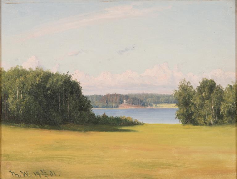 Thorsten Waenerberg, oil on canvas, signed and dated 1901.