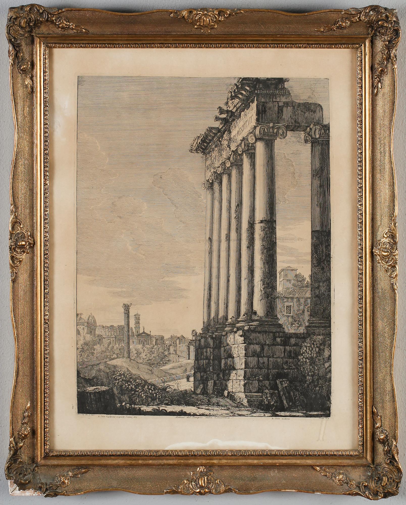 KOPPARSTICK, 2 st, efter Rossini, 1800-tal.