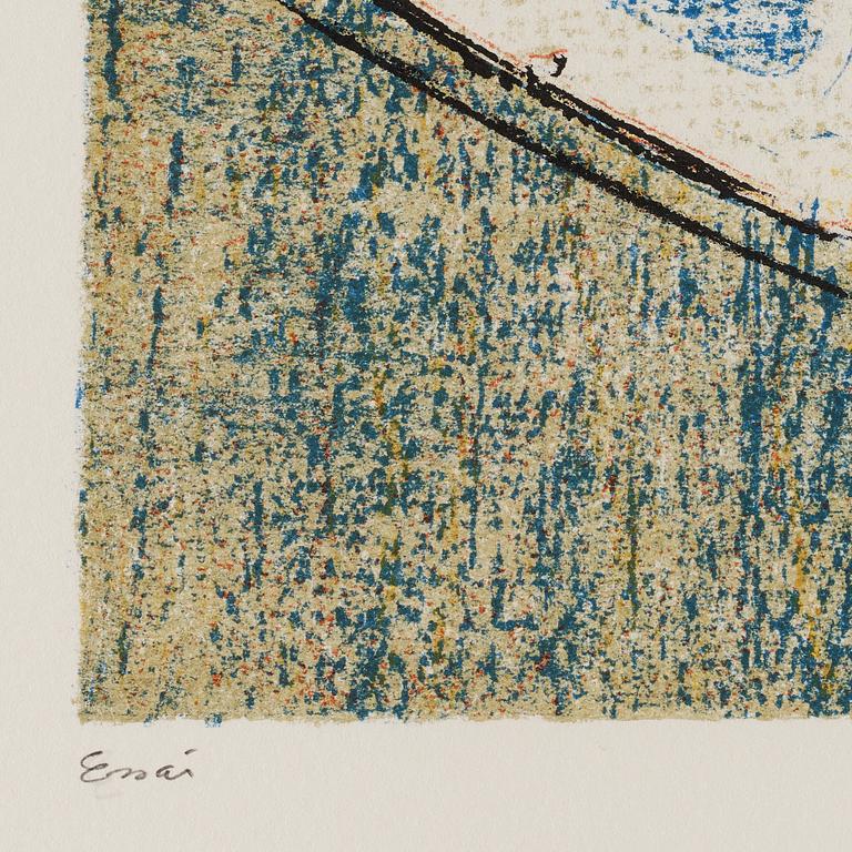 MAX ERNST, lithograph in colors, signed, trial proof.