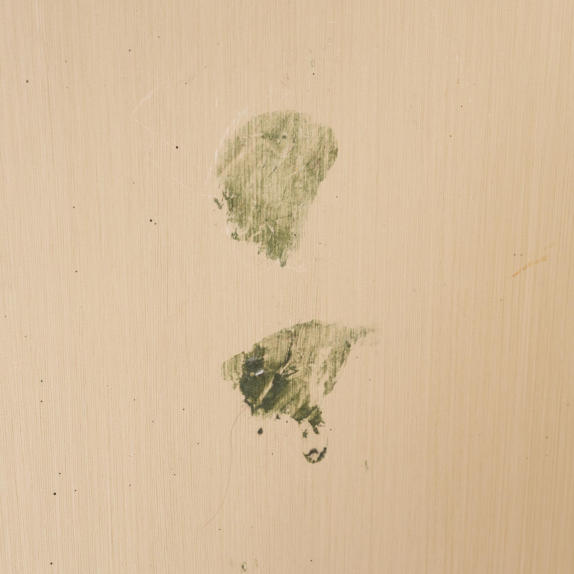 Bedside tables, a pair, K.A Roos.