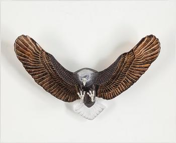 LUDVIG LÖFGREN, a glass sculpture "Eagle", signed and numbered 23/49.