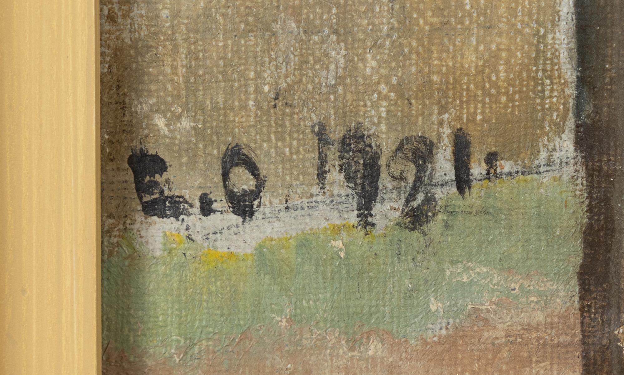 Edvin Ollers, oil on canvas/papaer-panel, signed and dated 1921.
