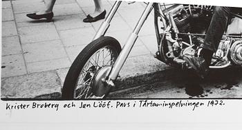 Carl Johan De Geer, "Krister Broberg och Jan Lööf. Paus i Tårtaninspelningen 1972".
