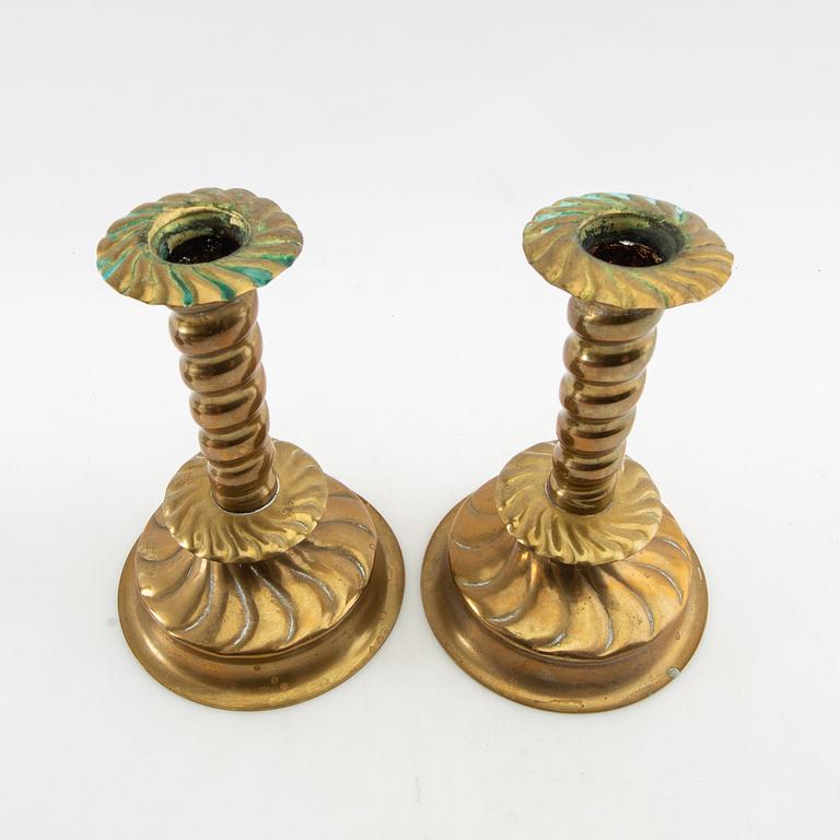 Candelabras 2 pairs Baroque style first half of the 20th century.