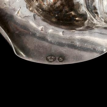 BROSCH, silver, importstämplad. Vikt 13 g.