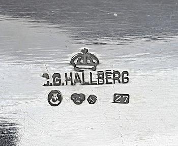 SERVERINGSSKÅL, silver, C.G Hallberg, Stockholm, 1927, 682,1 g.