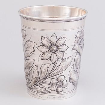 A Danish sterling silver vase, mark of Axel Salomonsen (1933-77), Copenhagen. Finnish control marks 1951.