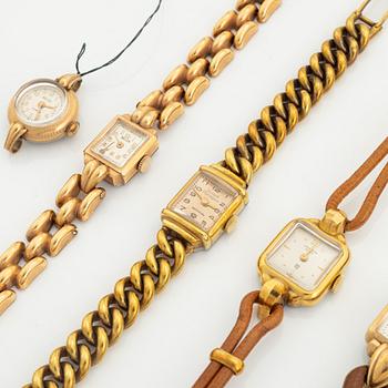 Collection of wristwatches, 37 pcs, ca 1950.