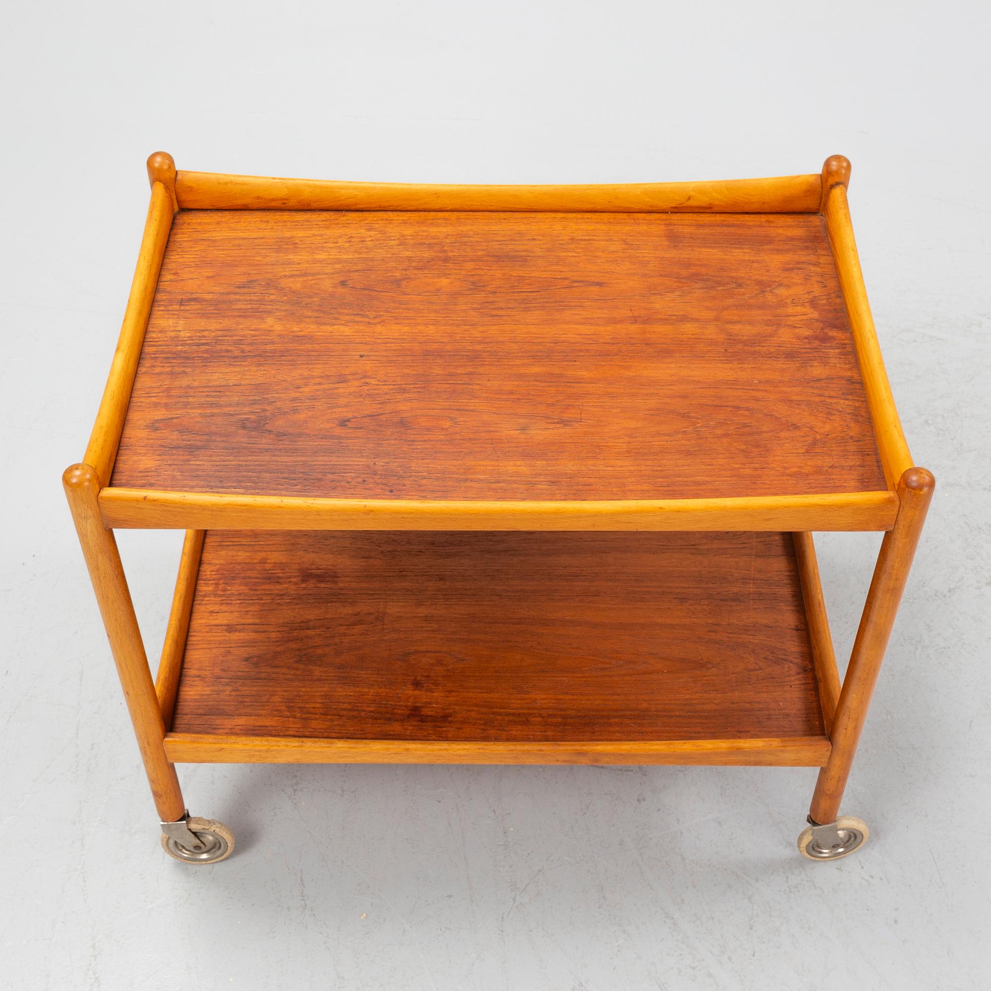 A serving trolley, 1960's.