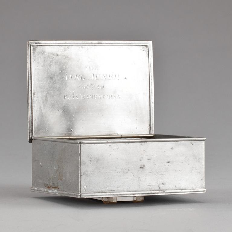 ASK med LOCK, tenn, Herman Bergman konstjuteri, troligen Nils Fougstedt, 1930.