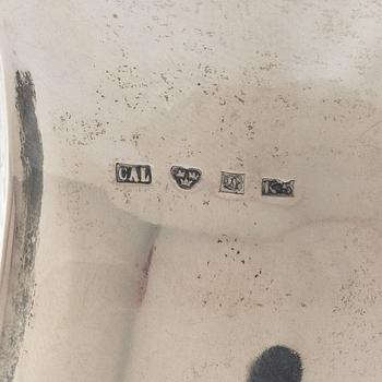 A Swedish silver beaker and a jug, including CG Hallberg, Stockholm 1927.