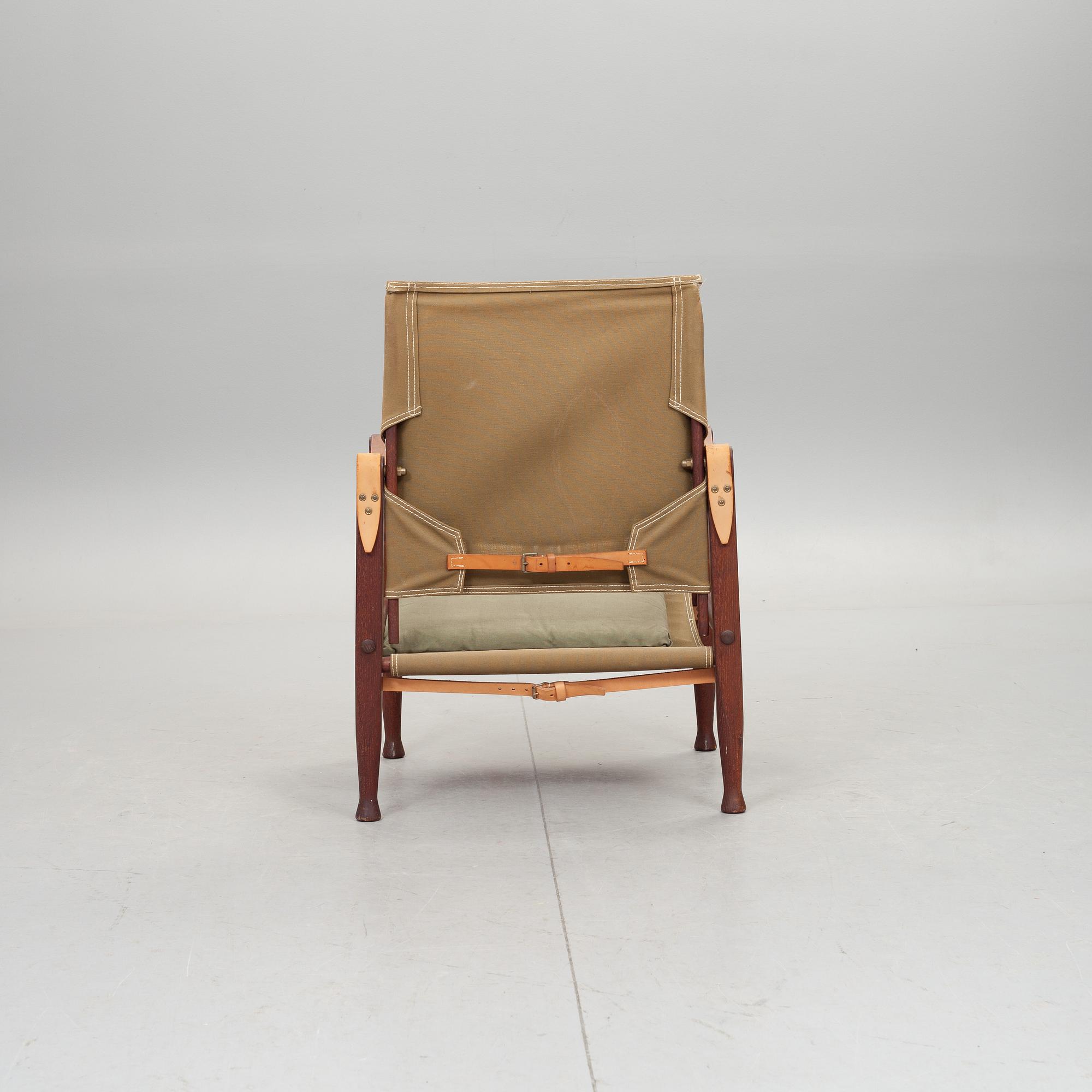 FÅTÖLJ, "Safari chair", Kaare Klint, Danmark.