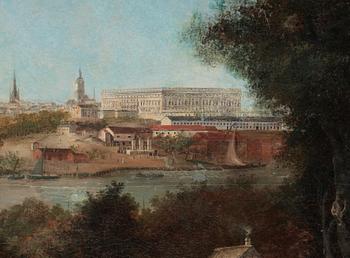 Louis Belanger, "Utsikt över staden från Djurgårdslandet".