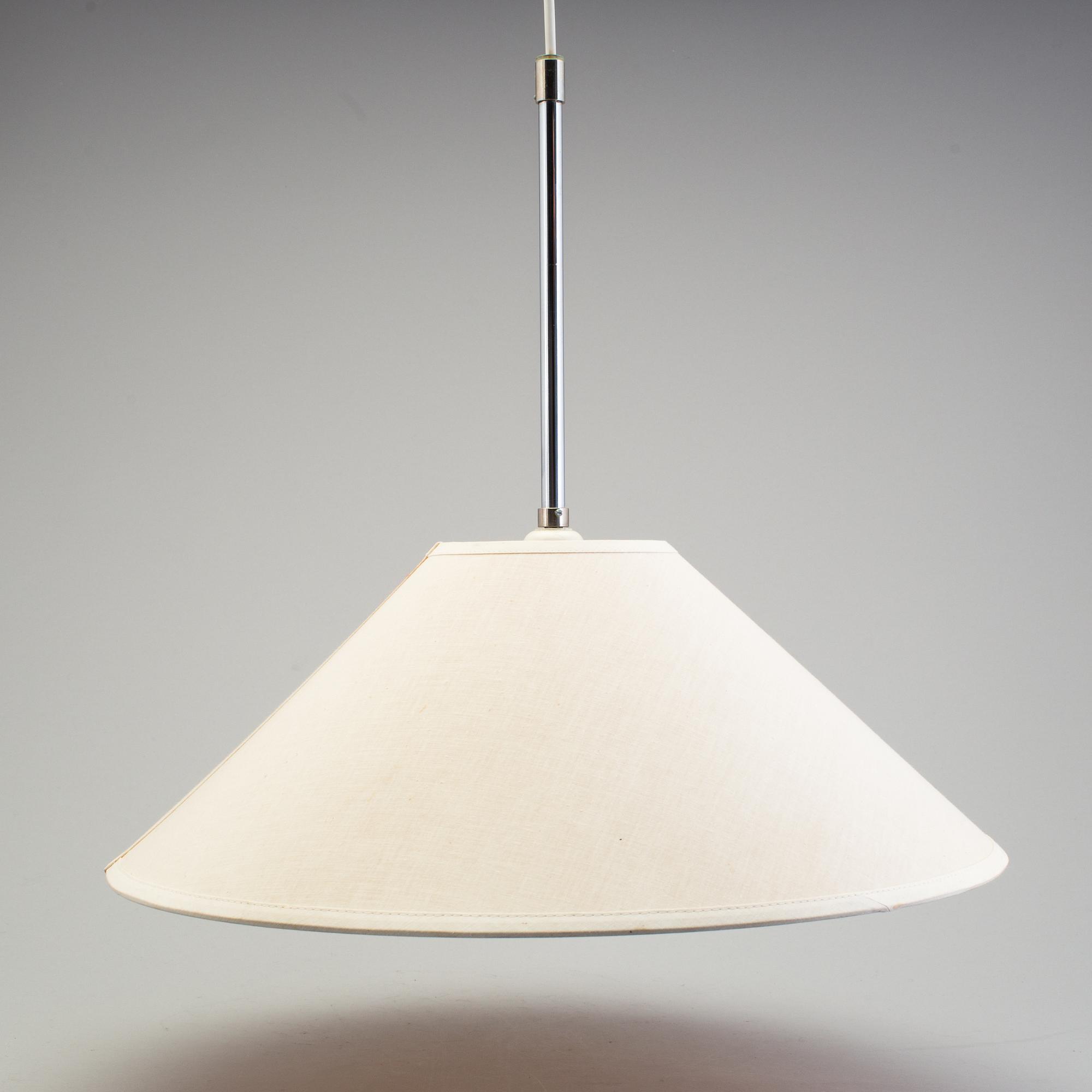 A table and a ceiling lamp "Grevie" by Lars Bessfelt for Ateljé Lyktan, Sweden, 1980´s.