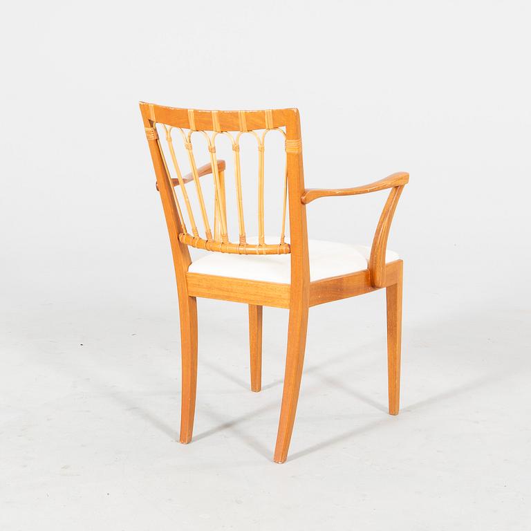 Josef Frank, a mahogany model '1165' armchair, Firma Svenskt Tenn, Sweden mid 1900's.